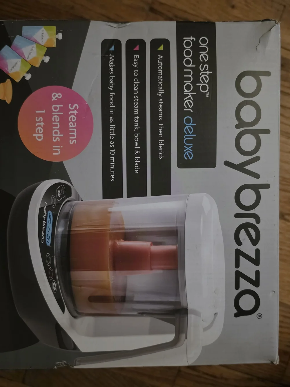 babybrezza One Step Food Maker Deluxe - White and Gray